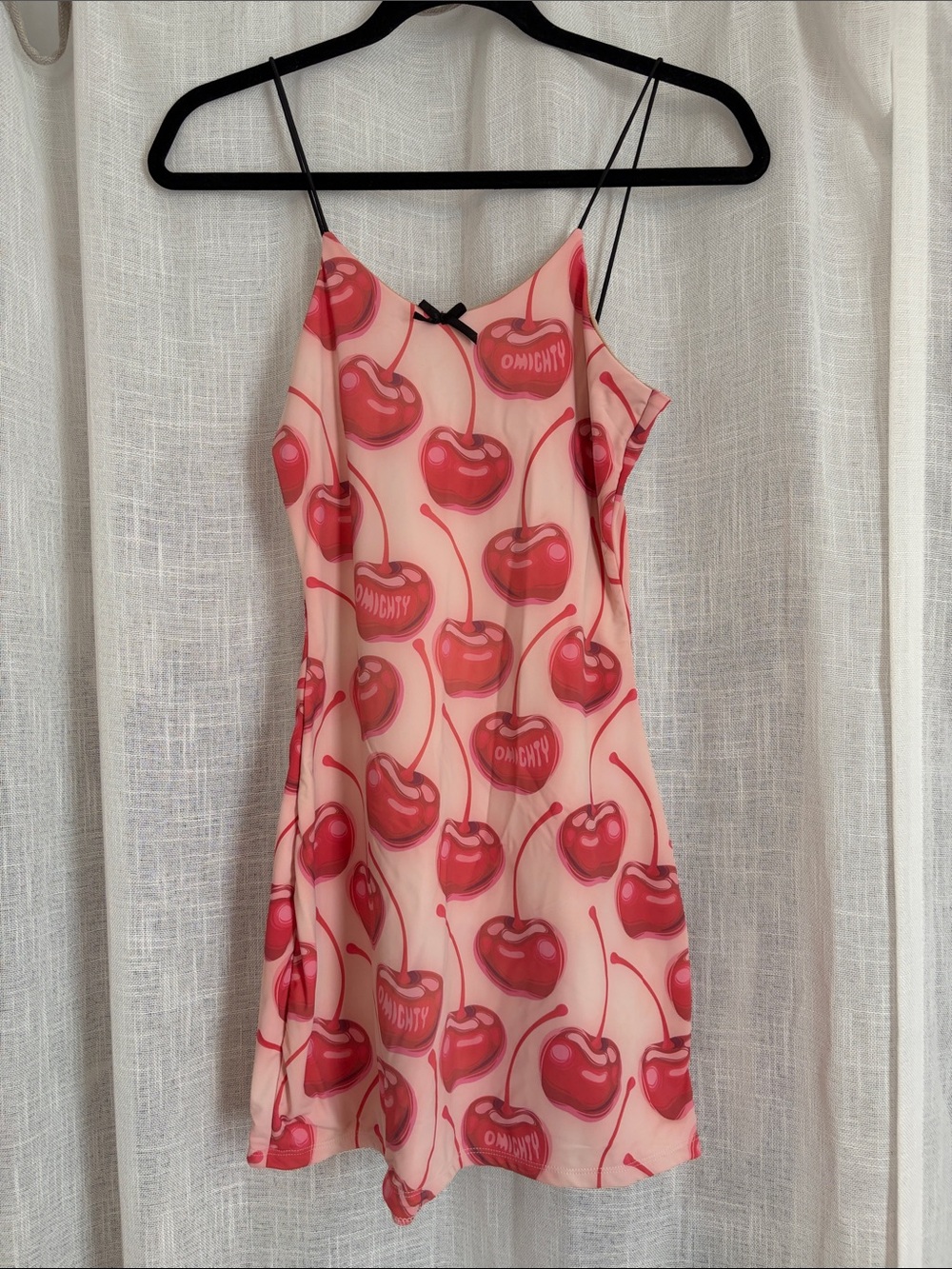 Cherry-Print Slip Dress